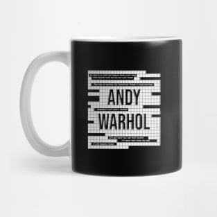 Andy Warhol Typographic Design Mug